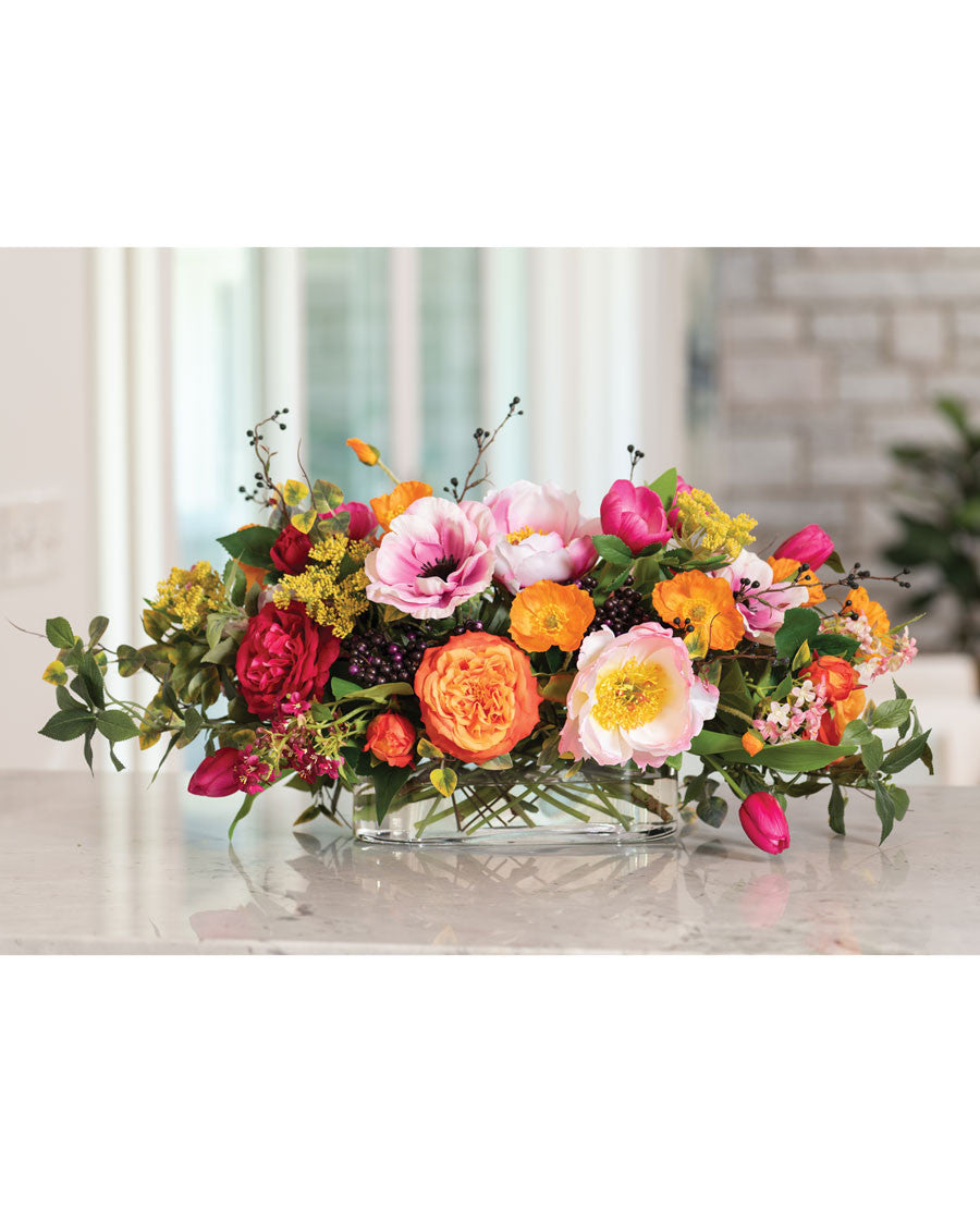 Garden Celebration Faux Flower Centerpiece FLB944-MP