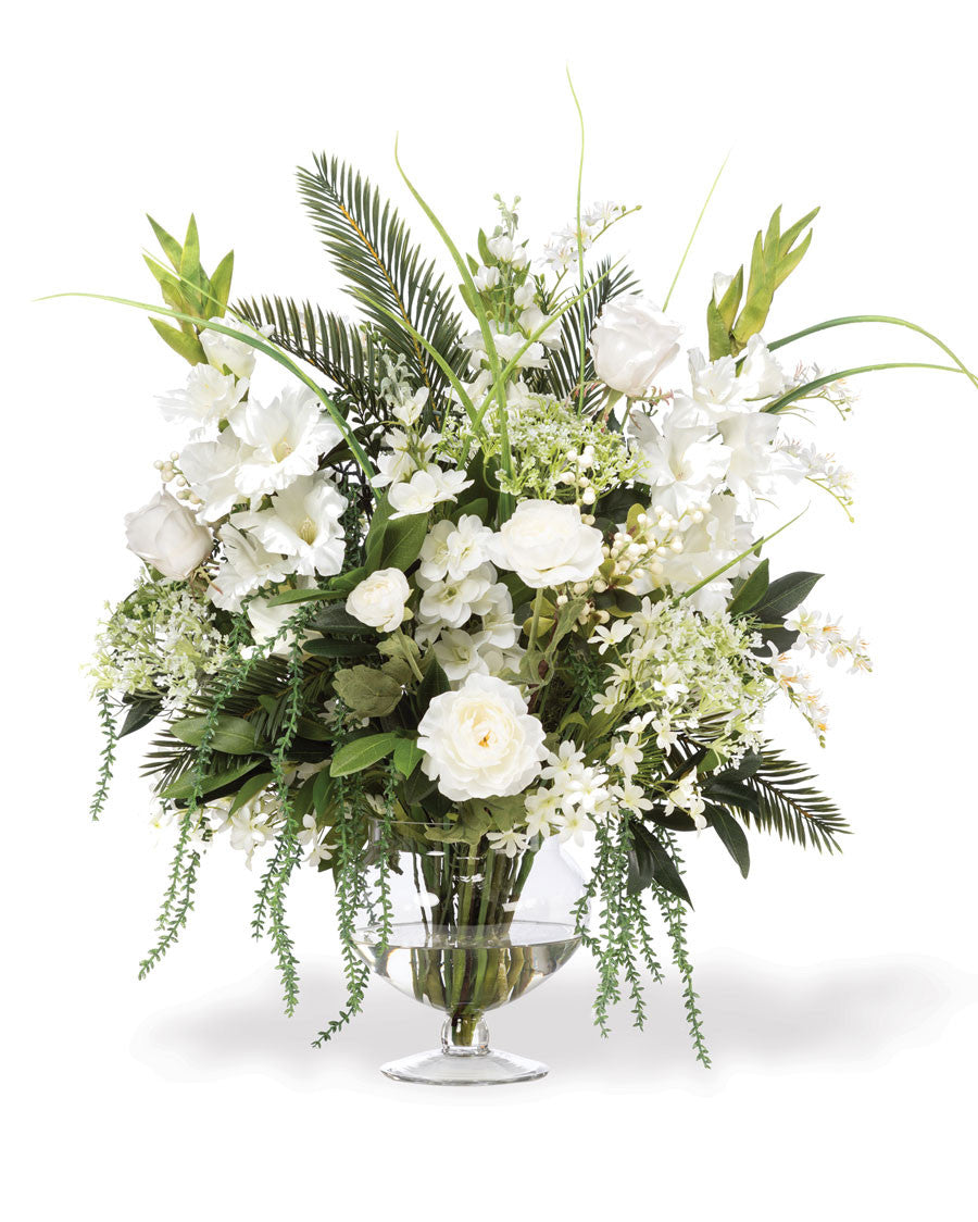 Glorious Splendor Silk Flower Centerpiece FLB973-CRW