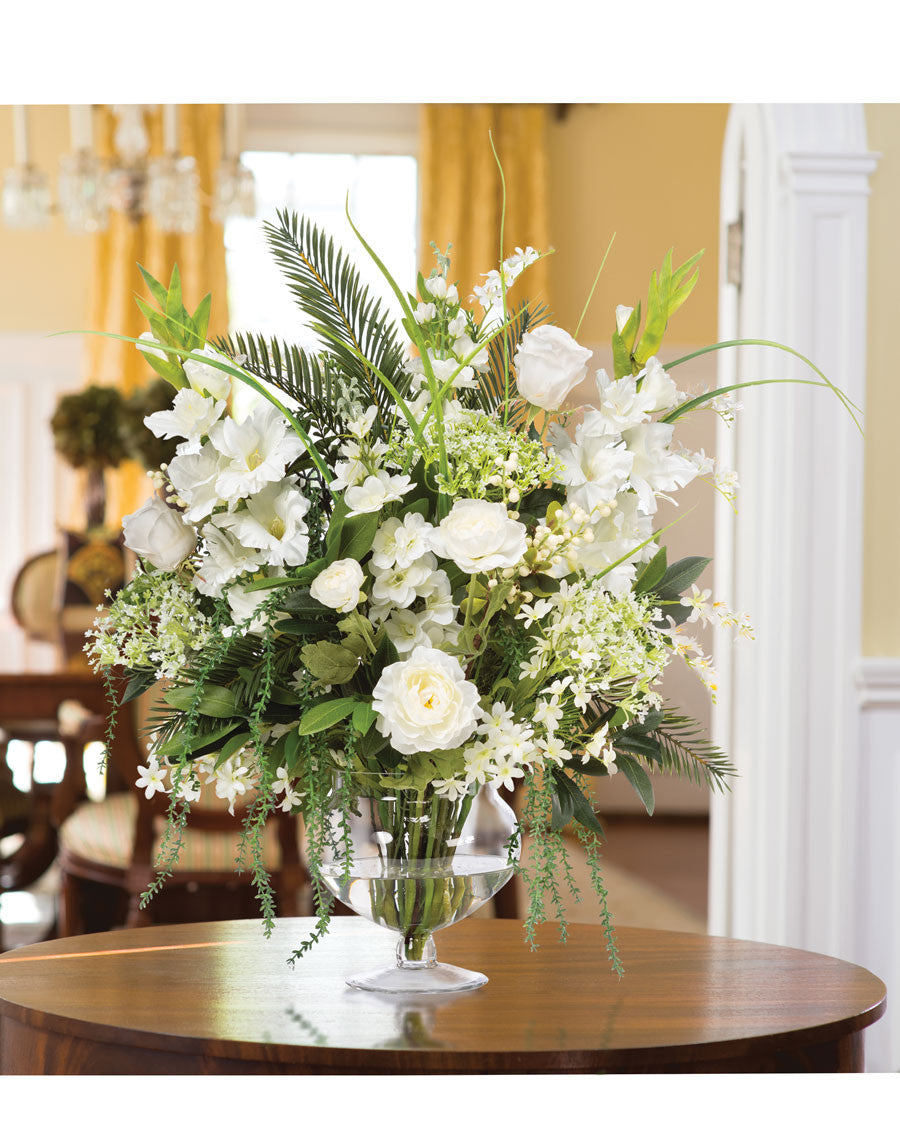 Glorious Splendor Silk Flower Centerpiece FLB973-CRW