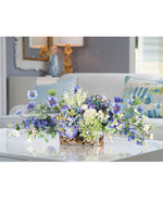 Cosmos & Hydrangea Silk Flower Centerpiece FLB977-BLW