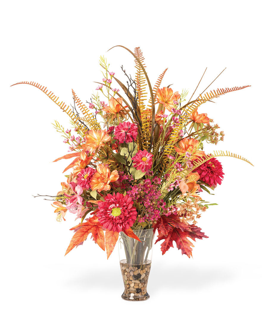 Autumn Fireworks Silk Flower Arrangement FLC157-MP