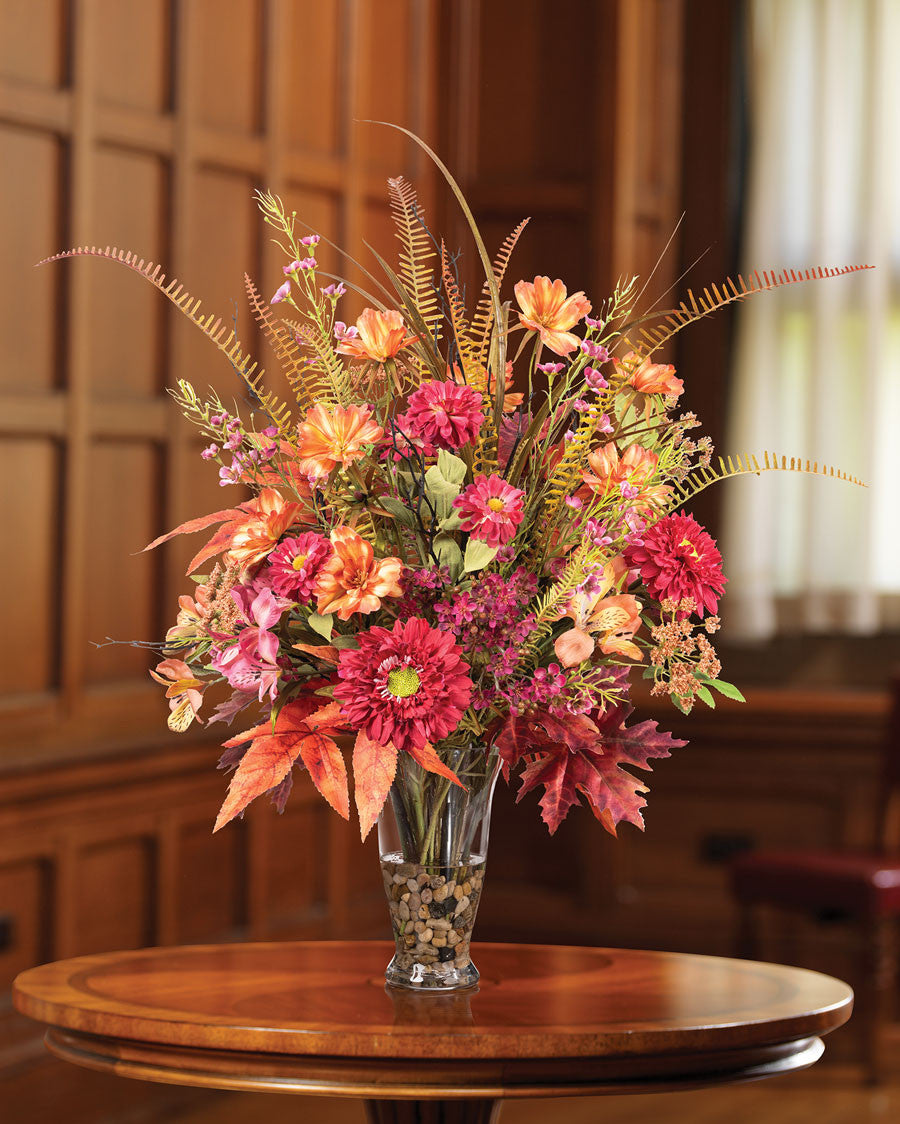 Autumn Fireworks Silk Flower Arrangement FLC157-MP