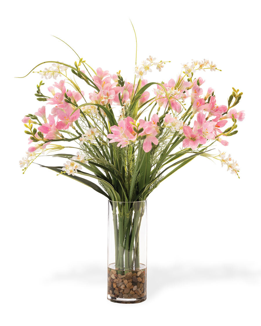 Freesia Faux Flower Arrangement FLC169