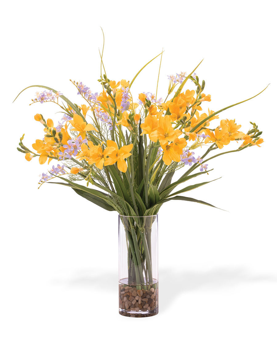 Freesia Faux Flower Arrangement FLC169