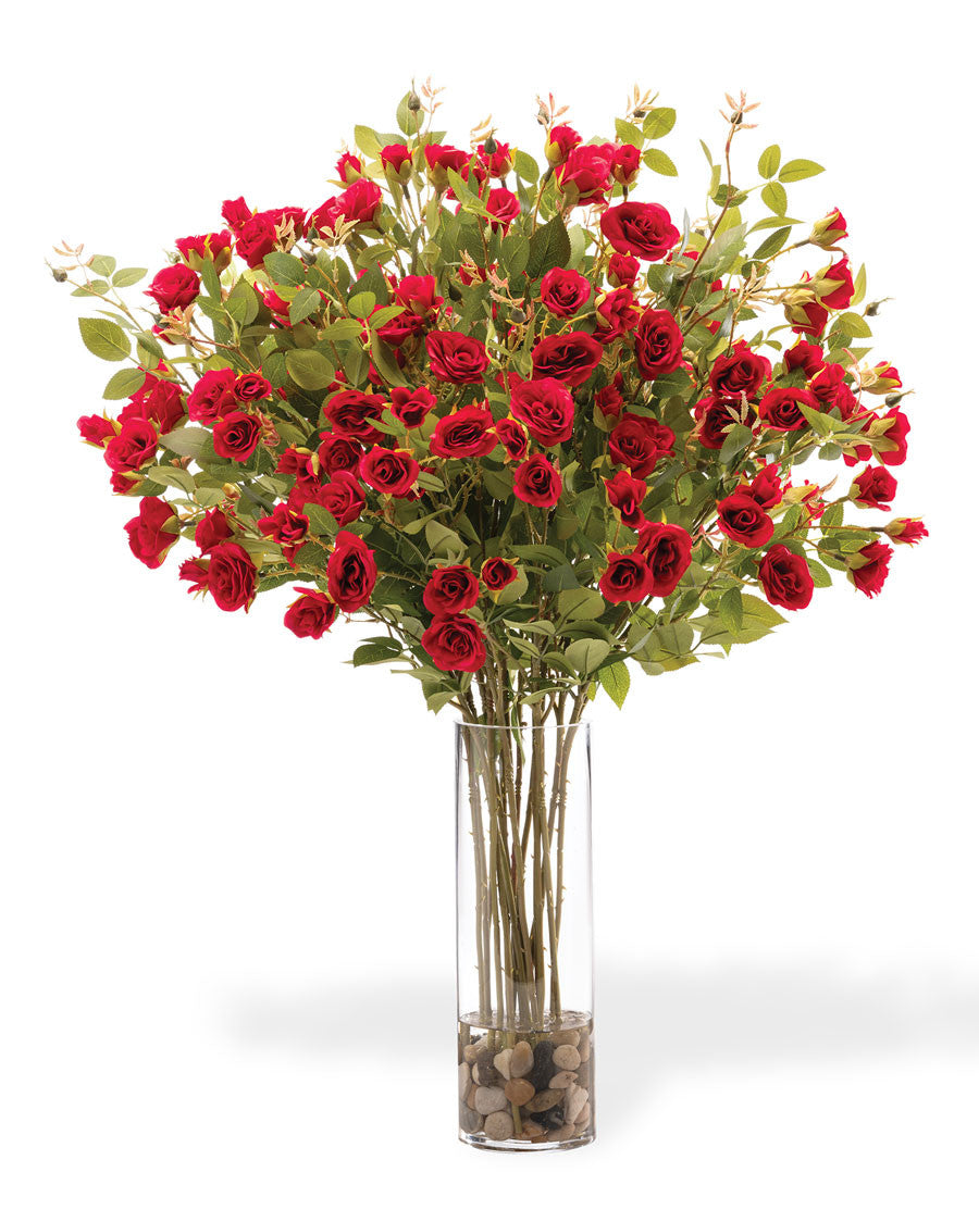 Lavish Rambling Roses Silk Flower Arrangement FLC175