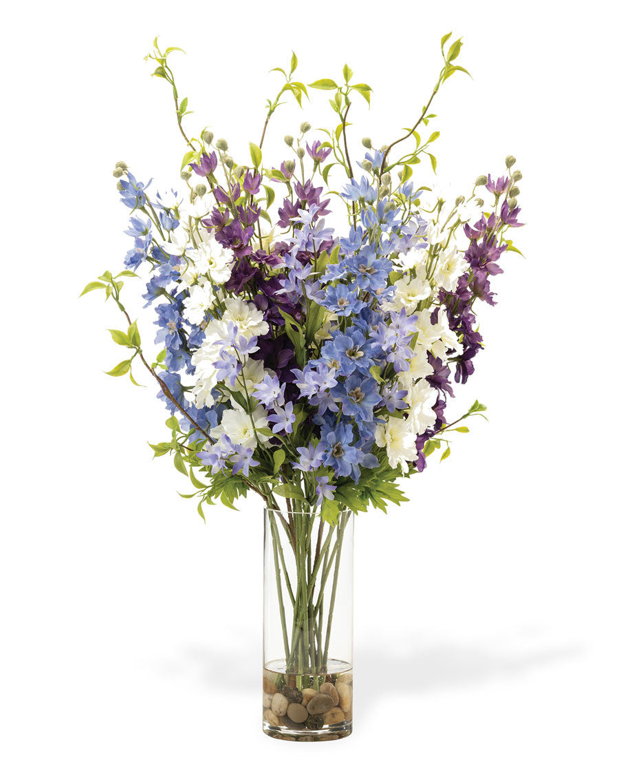 Delightful Delphiniums Silk Flower Arrangement FLC179-MP