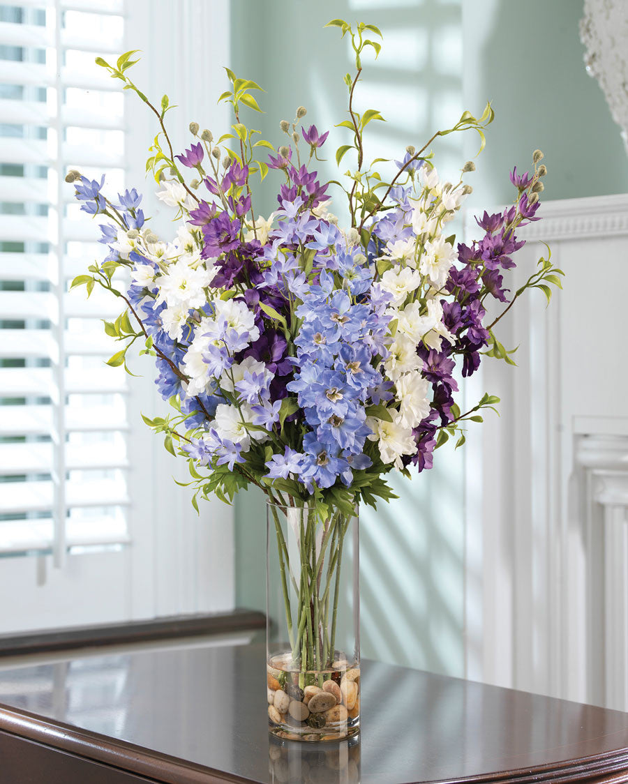 Delightful Delphiniums Silk Flower Arrangement FLC179-MP