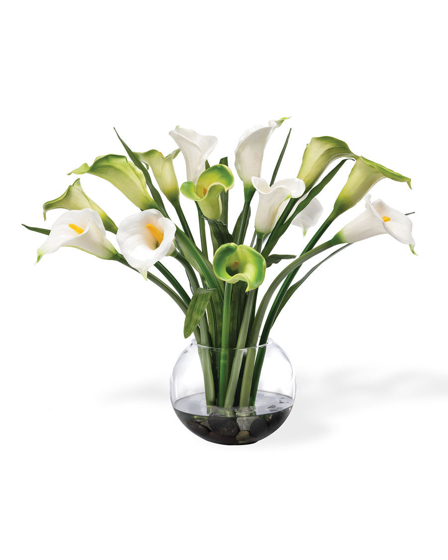 Calla Lilies Faux Flower Bouquet FLC211-WG