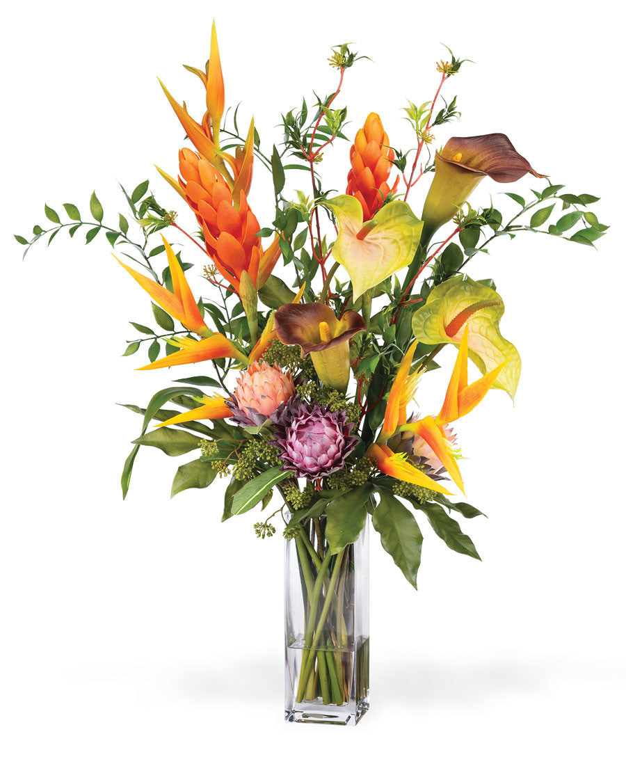Tropical Breeze Faux Flower Arrangement FLC224-MP