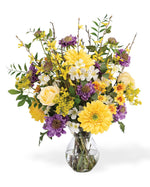 Gerbera, Rose & Scabiosa Silk Flower Arrangement FLC229