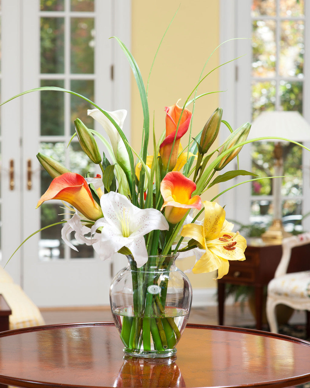 Calla & Day Lily Silk Flower Accent FLC633-YEO