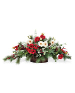 Holly, Pine & Berries Artificial Holiday Centerpiece HDA444-VGR