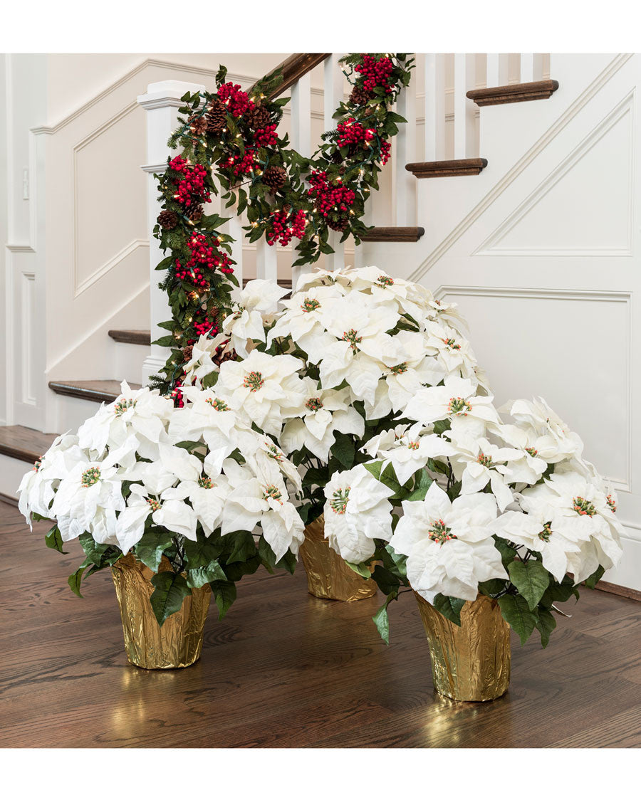 Premier Silk Poinsettia - Large HDB200