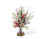 Winterberry Frost Artificial Holiday Accent HDB286-RDW