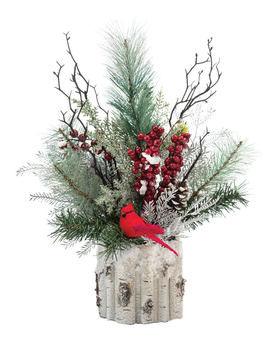 Winter Woods Artificial Holiday Accent HDB337-RDW
