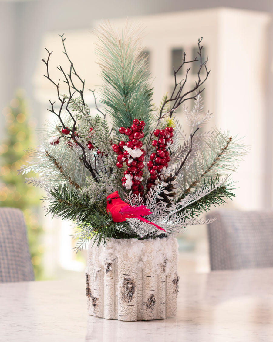 Winter Woods Artificial Holiday Accent HDB337-RDW