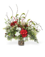 Holiday Bliss Artificial Christmas Arrangement HDB457-RD