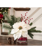 Silk Poinsettia Accent HDB601