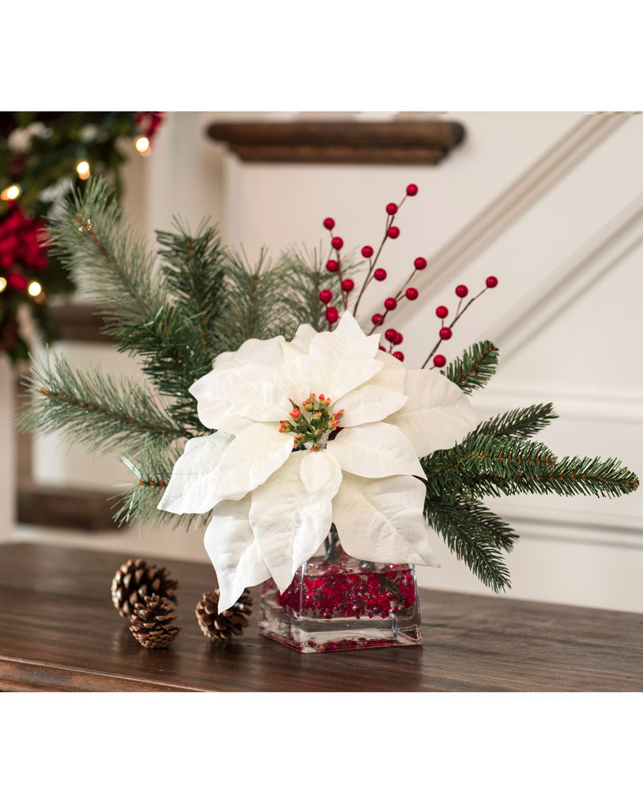 Silk Poinsettia Accent HDB601