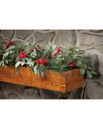 Mixed Eucalyptus, Pine & Berries Silk Holiday Garland HDC414-GRR