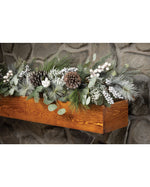 Winter White & Silver Artificial Holiday Garland HDC423-WHS