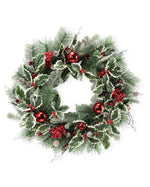 Jingle Bells 24" Artificial Holiday Wreath HDC511-GRR