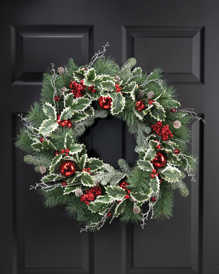 Jingle Bells 24" Artificial Holiday Wreath HDC511-GRR