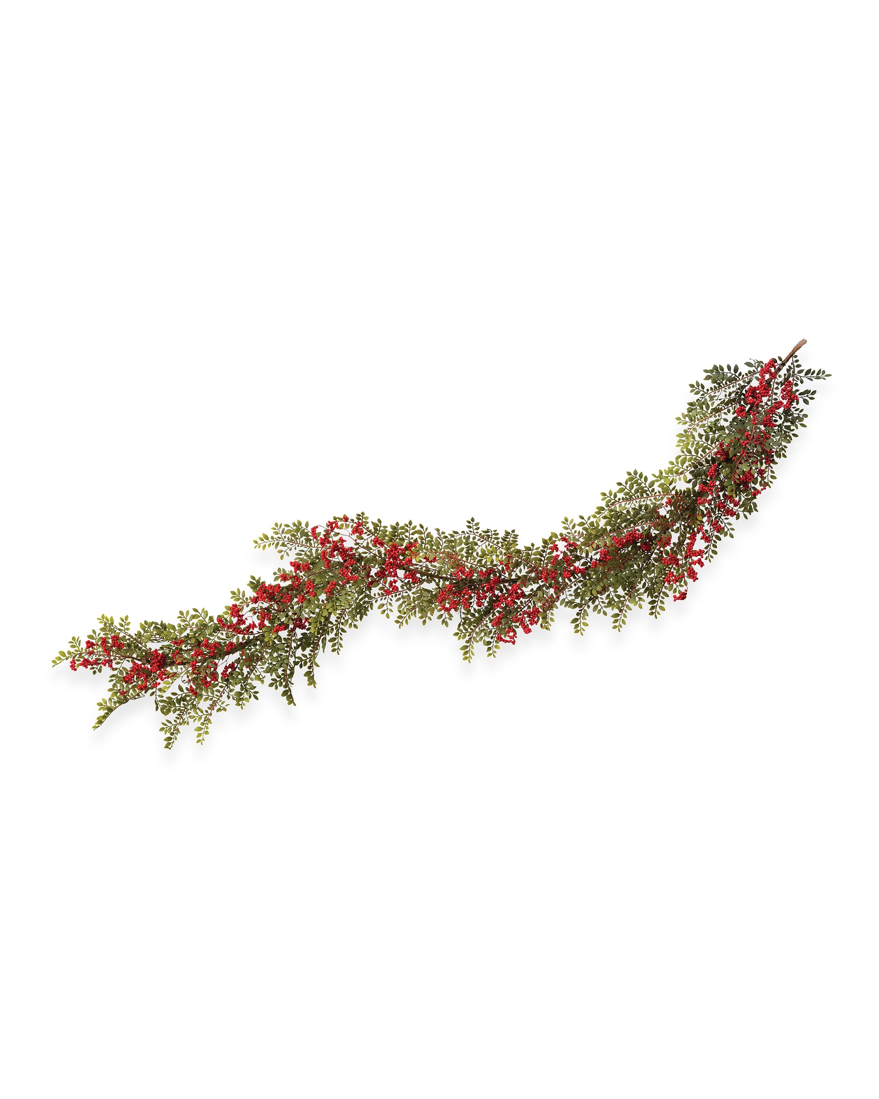 6' Ruscus & Berry Faux Christmas Garland, • 6' Long x 9" Width.