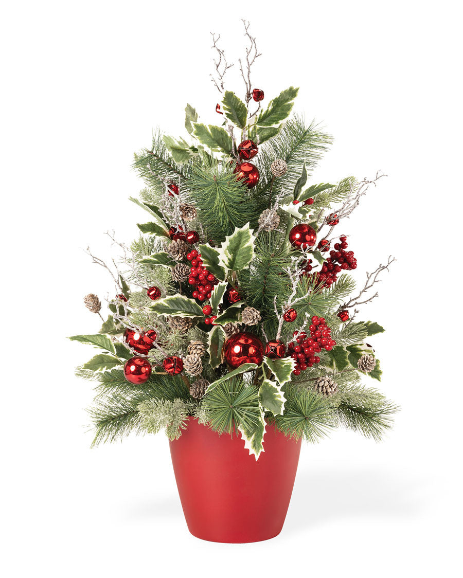 Jingle Bells Artificial Holiday Tabletop Tree HDD529-GRR