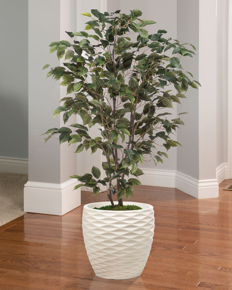 Silk Ficus Bush Plant PLA311-GR