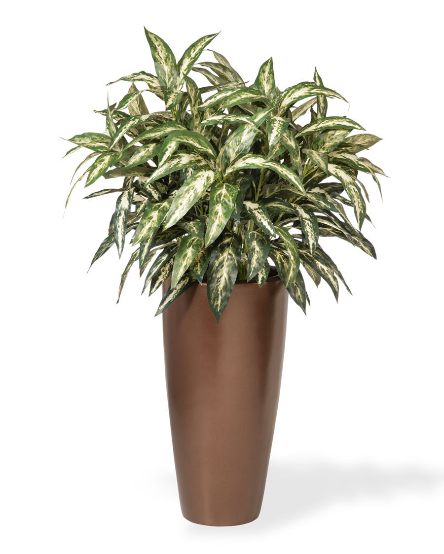 Double Chinese Evergreen Silk Floor Plant PLA474-GC