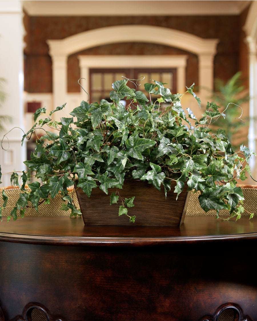 English Ivy Silk Planter PLC316-GR