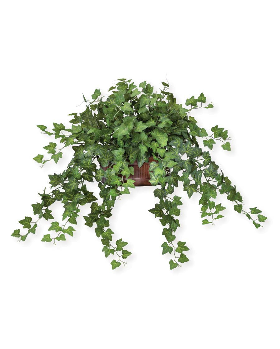 Cascading English Ivy Silk Planter PLD205-GR