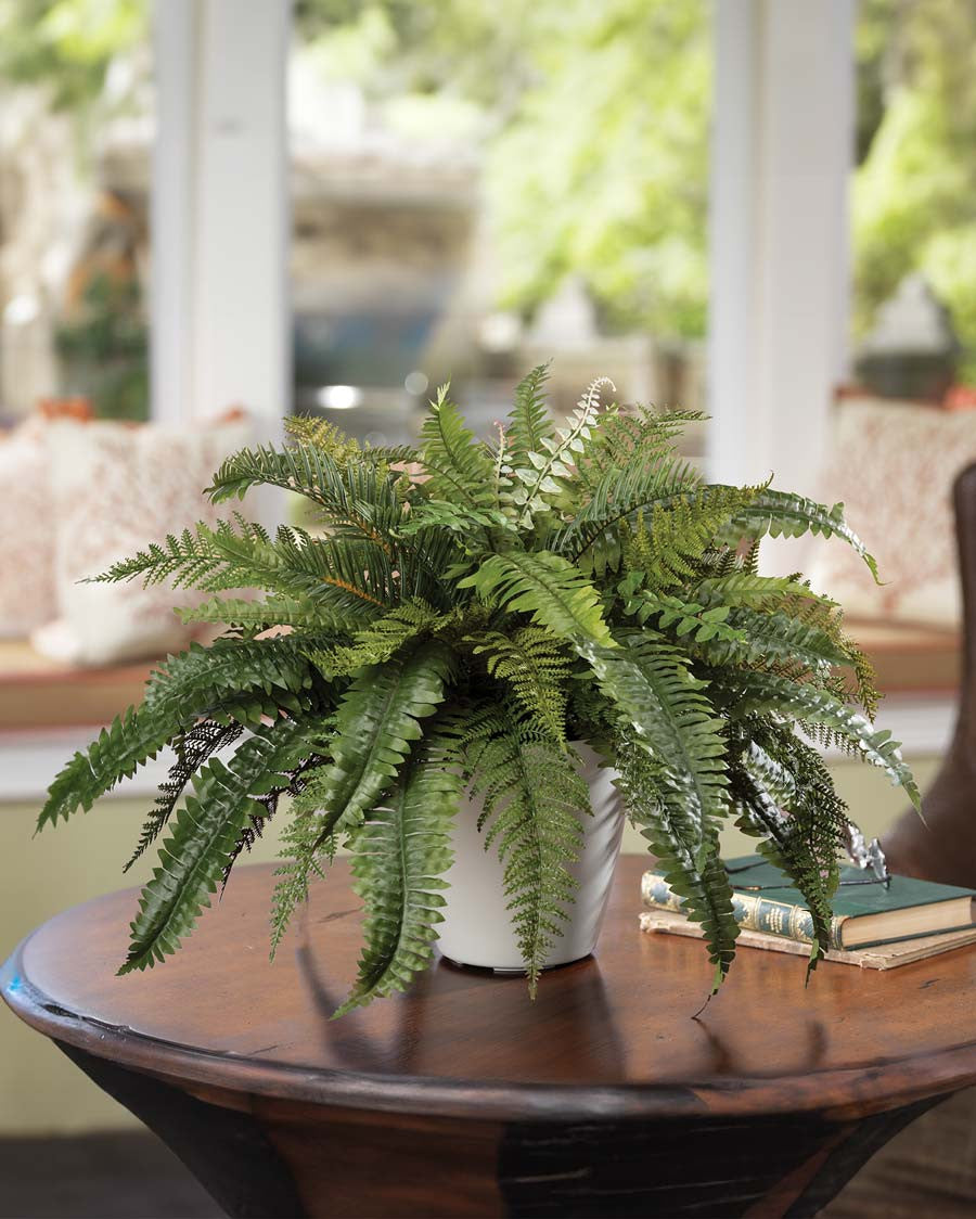 Premier Fern Faux Foliage Planter PLD283-GR