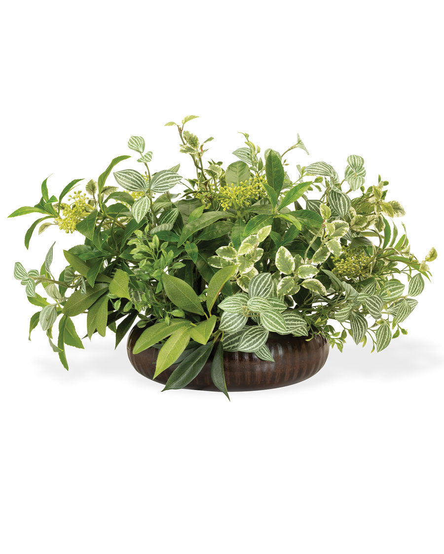 Mixed Silk Foliage Planter PLD362-GR2
