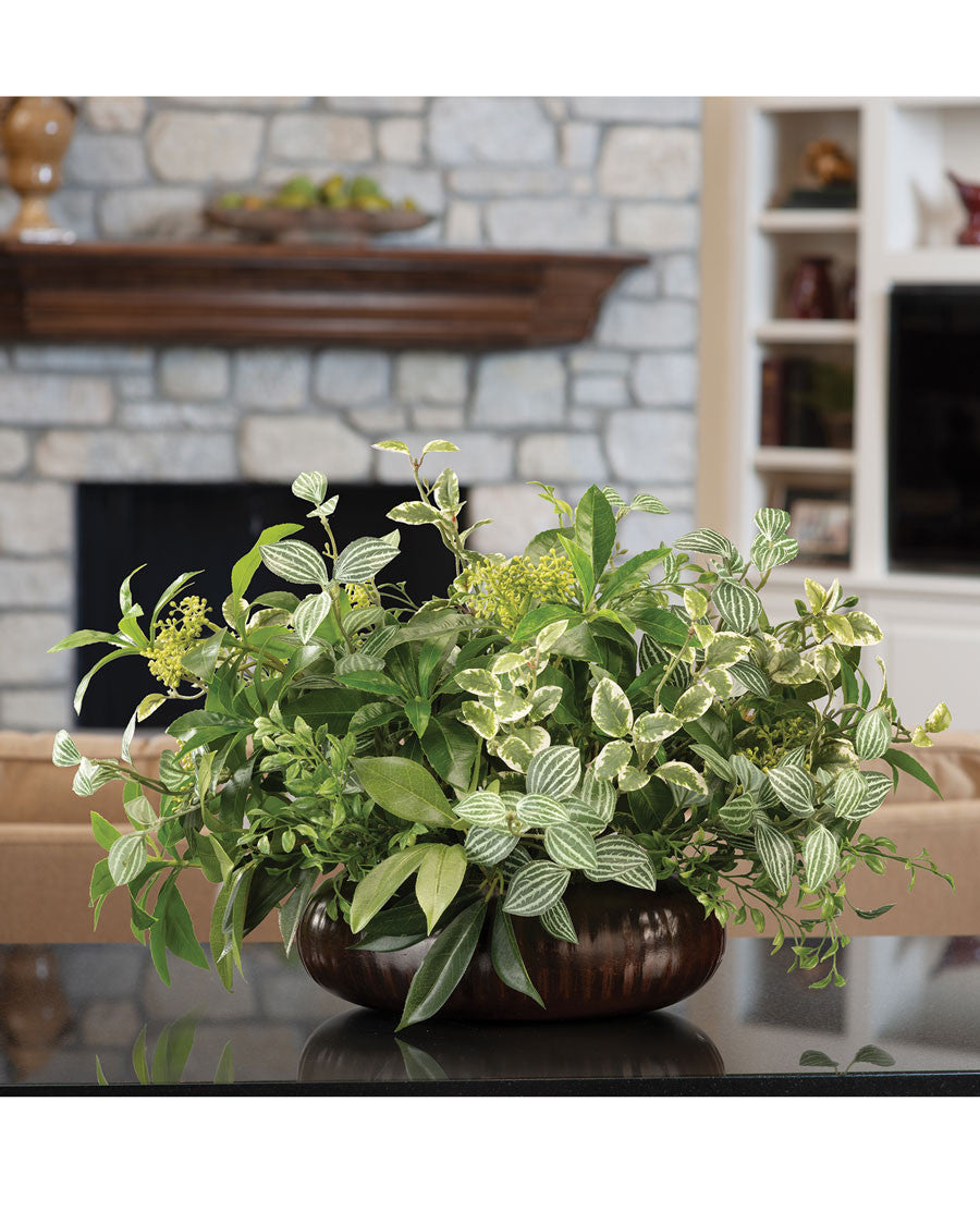 Mixed Silk Foliage Planter PLD362-GR2