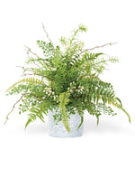 Fern & Berry Fusion Faux Foliage Arrangement PLD481-GR