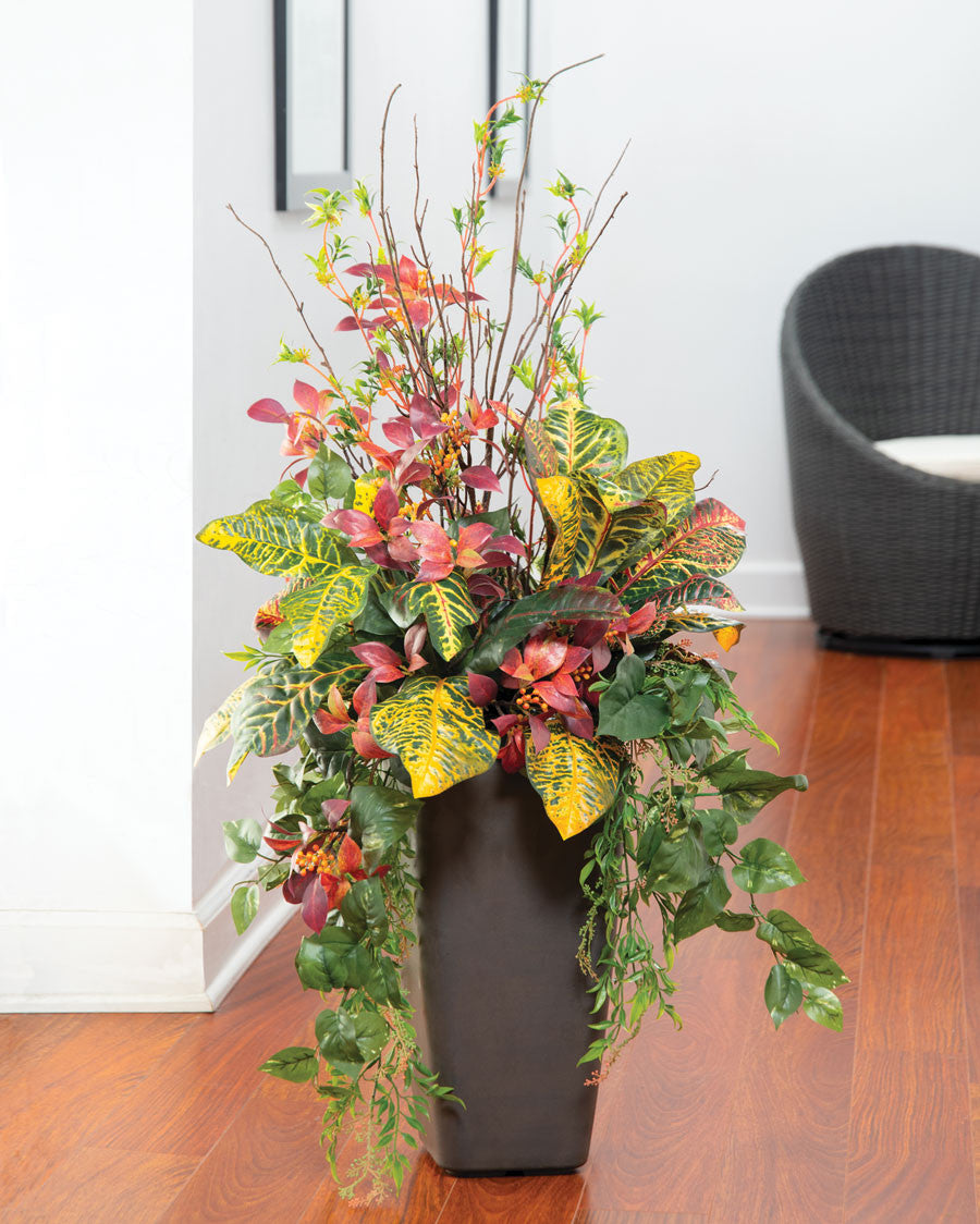 Nature's  Warmth Faux Foliage Arrangement PLD493-NA