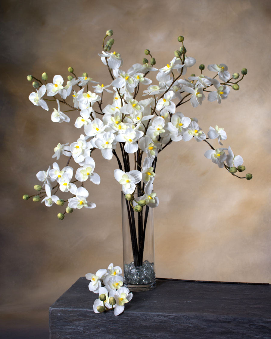 33" Artificial Vanda Orchid Stem