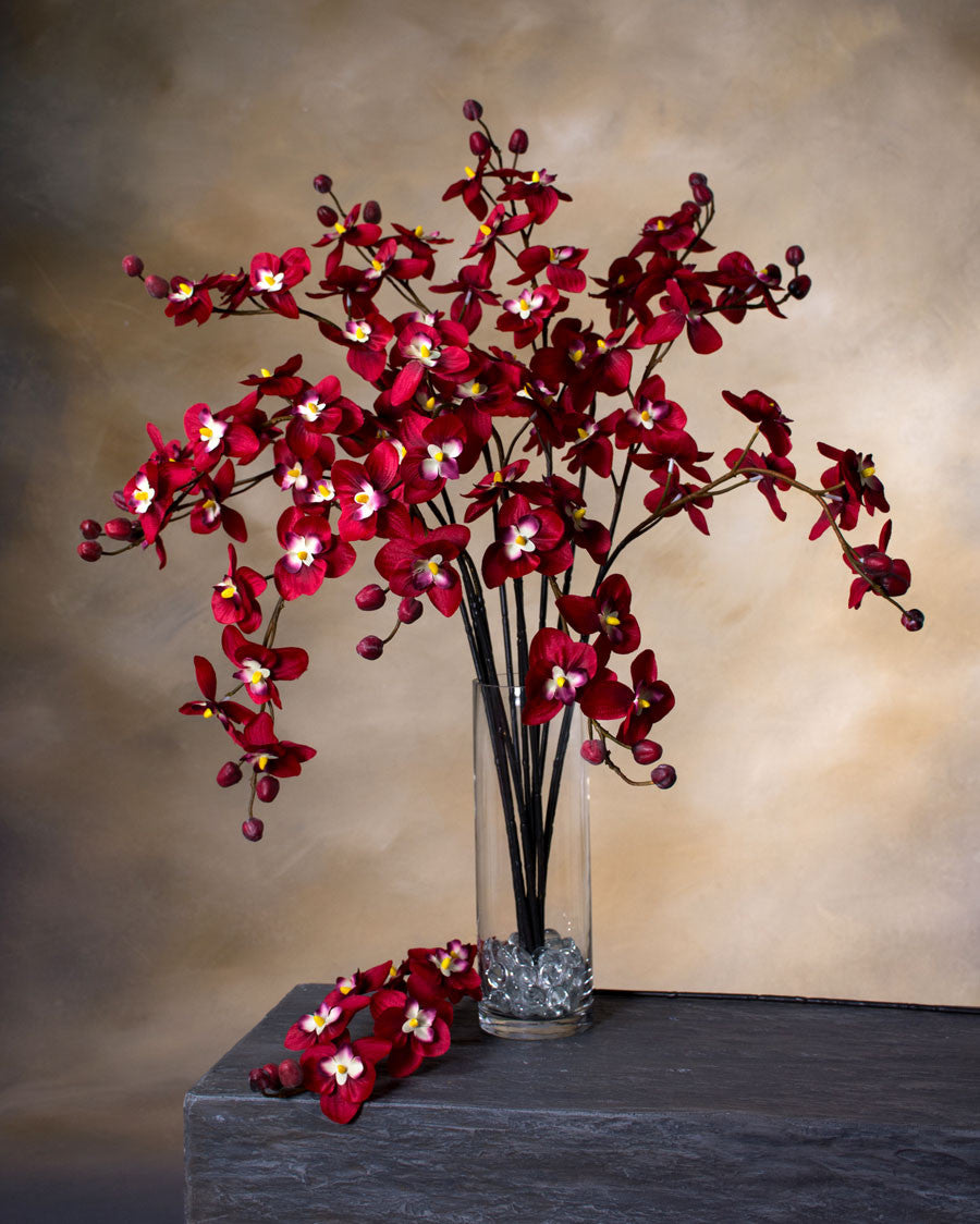 33" Artificial Vanda Orchid Stem