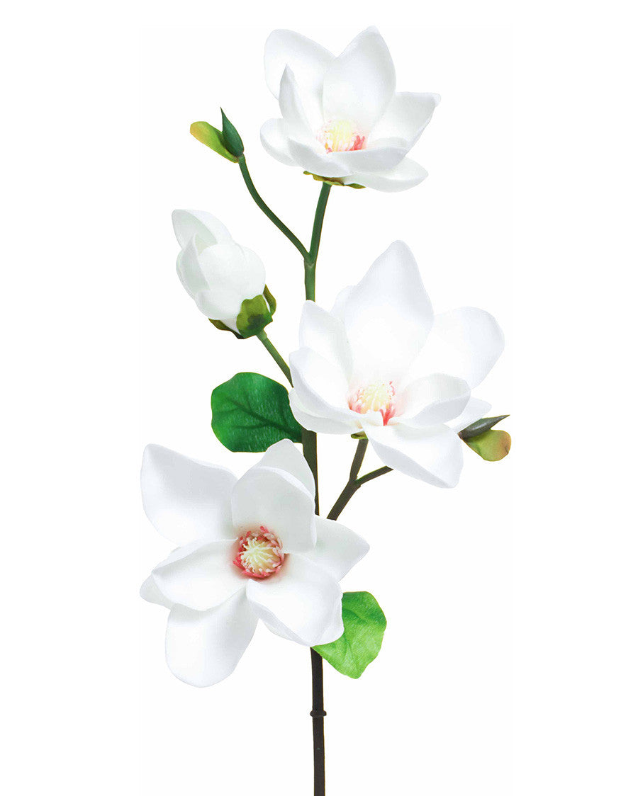 24" Faux Tree Magnolia Flower Stem S1802-CHPN