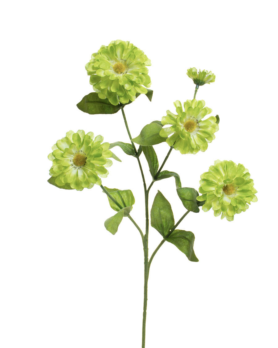 24" Zinnia Silk Flower Stem S2865