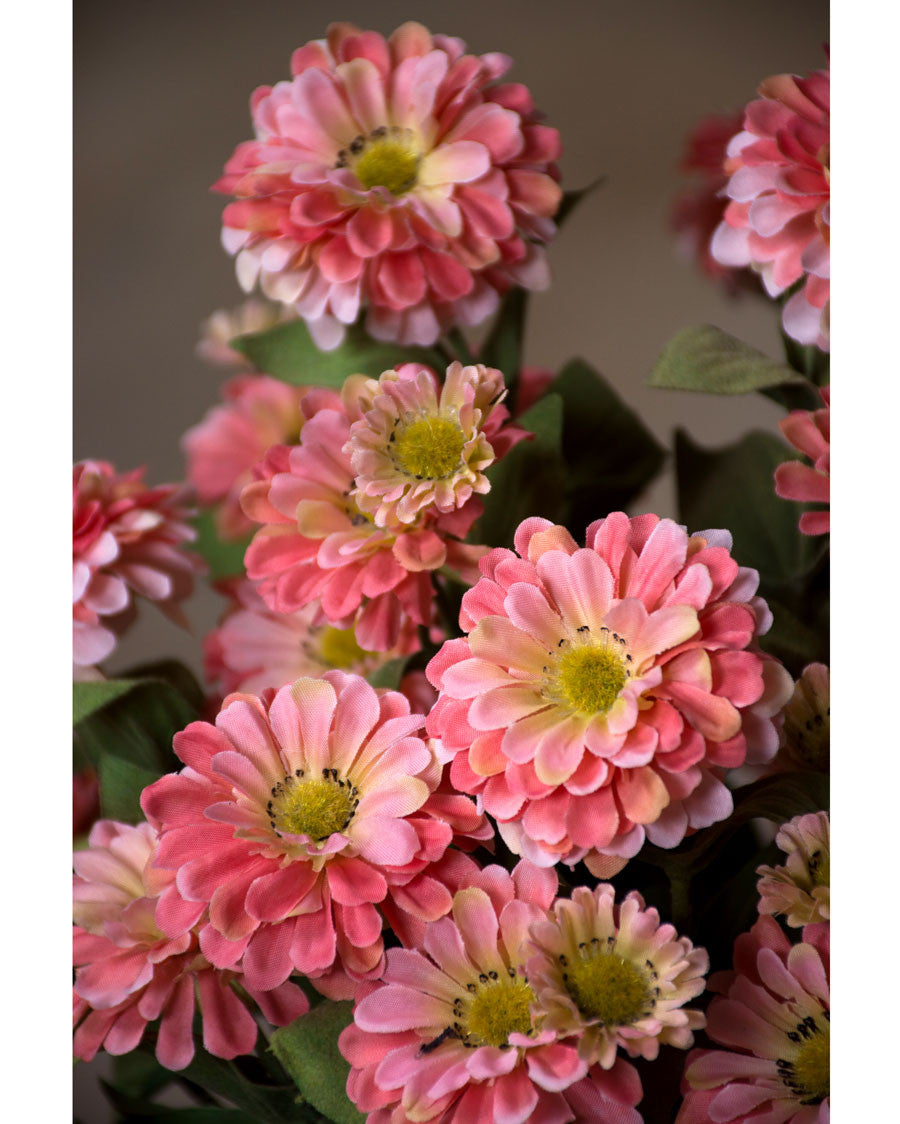 24" Zinnia Silk Flower Stem S2865