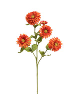 24" Zinnia Silk Flower Stem S2865