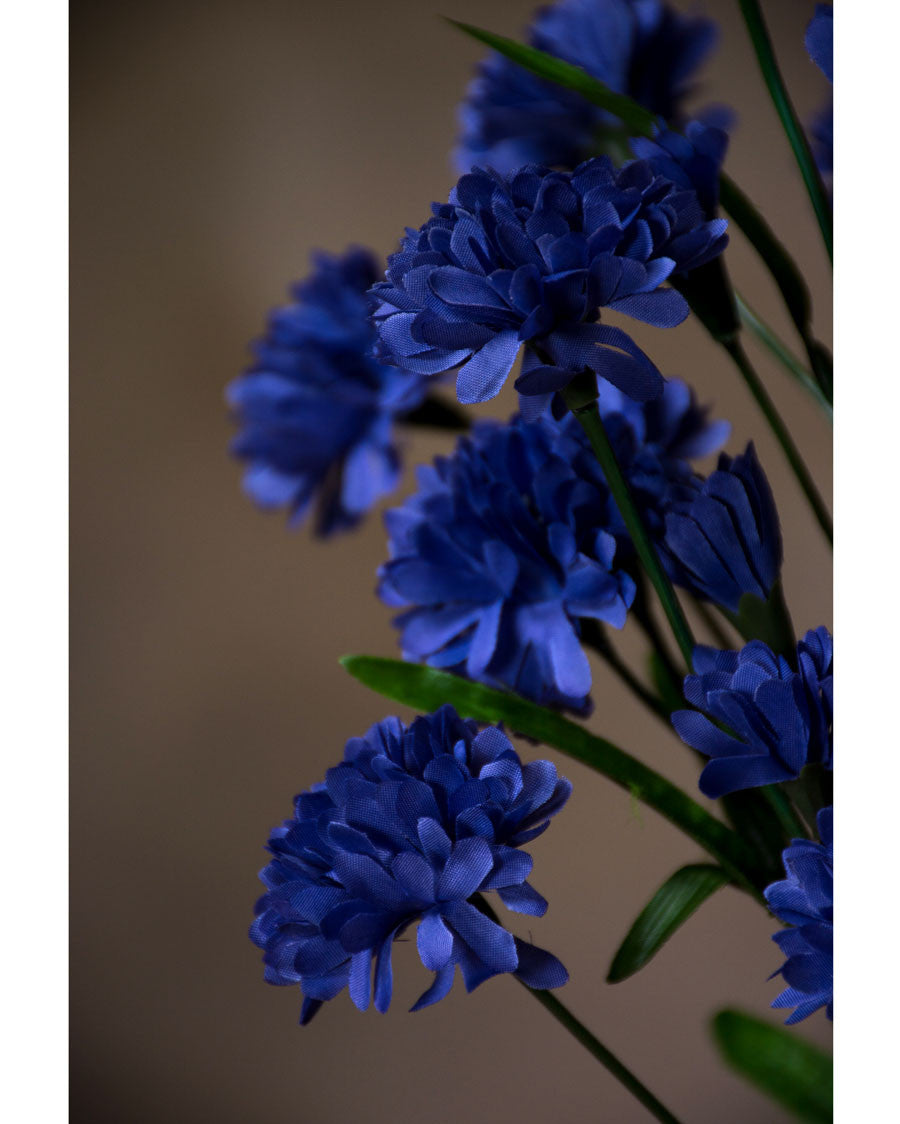 21.5" Cornflower Silk Flower Stem Spray S3072-BL