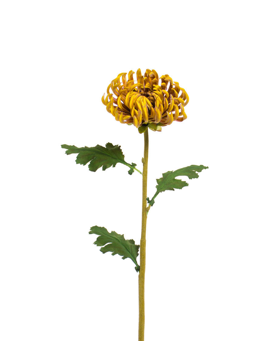 23.5" Faux Fuji Mum Silk Flower Stem S4061