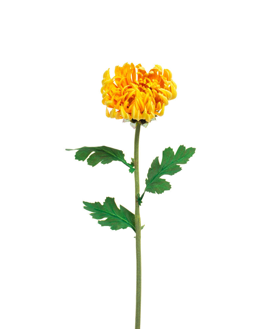 23.5" Faux Fuji Mum Silk Flower Stem S4061