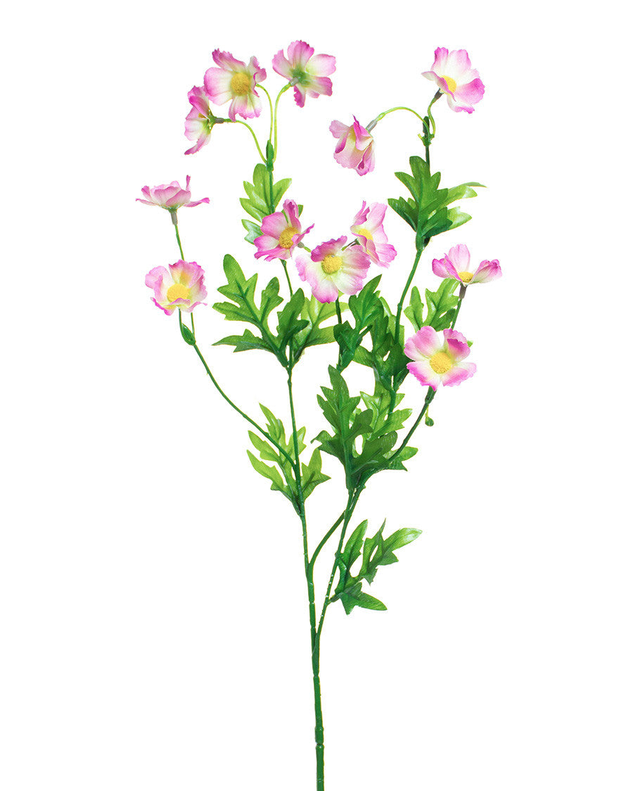 28" Baby Cosmos Silk Flower Stem S4075