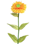 25" Zinnia Silk Flower Stem S4077