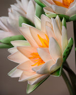 17.5" Water Lily Faux Flower Stem S4138